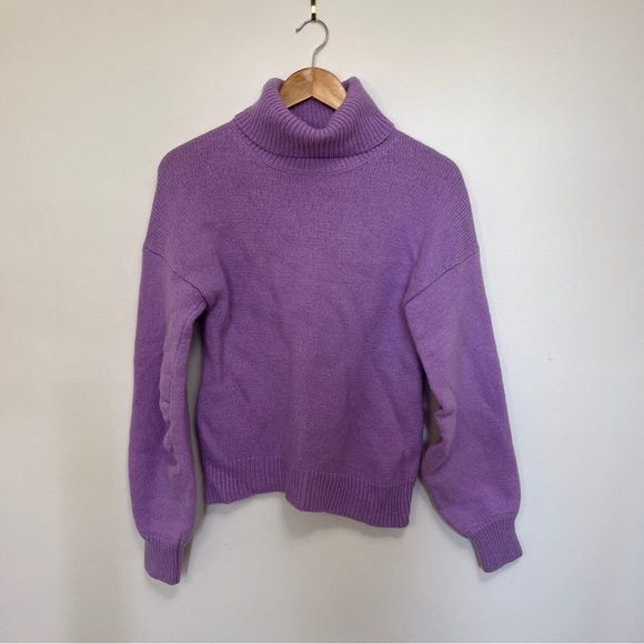 A.L.C. Women's Taryn Wool Turtleneck Sweater in Lilac Size Small - Picture 3 of 6